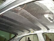 Шумоизоляция крыши Toyota Camry. 